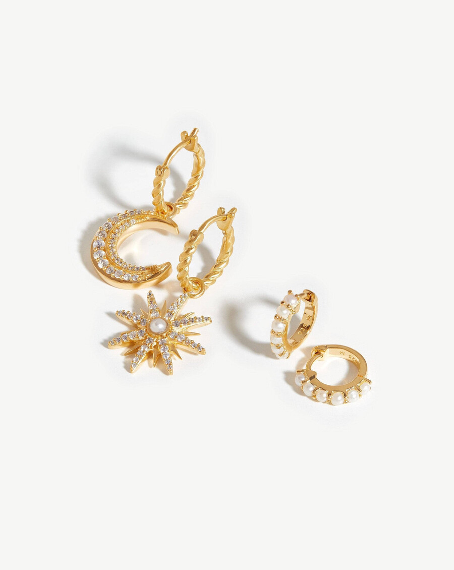 harris reed moonlight pearl earring set
