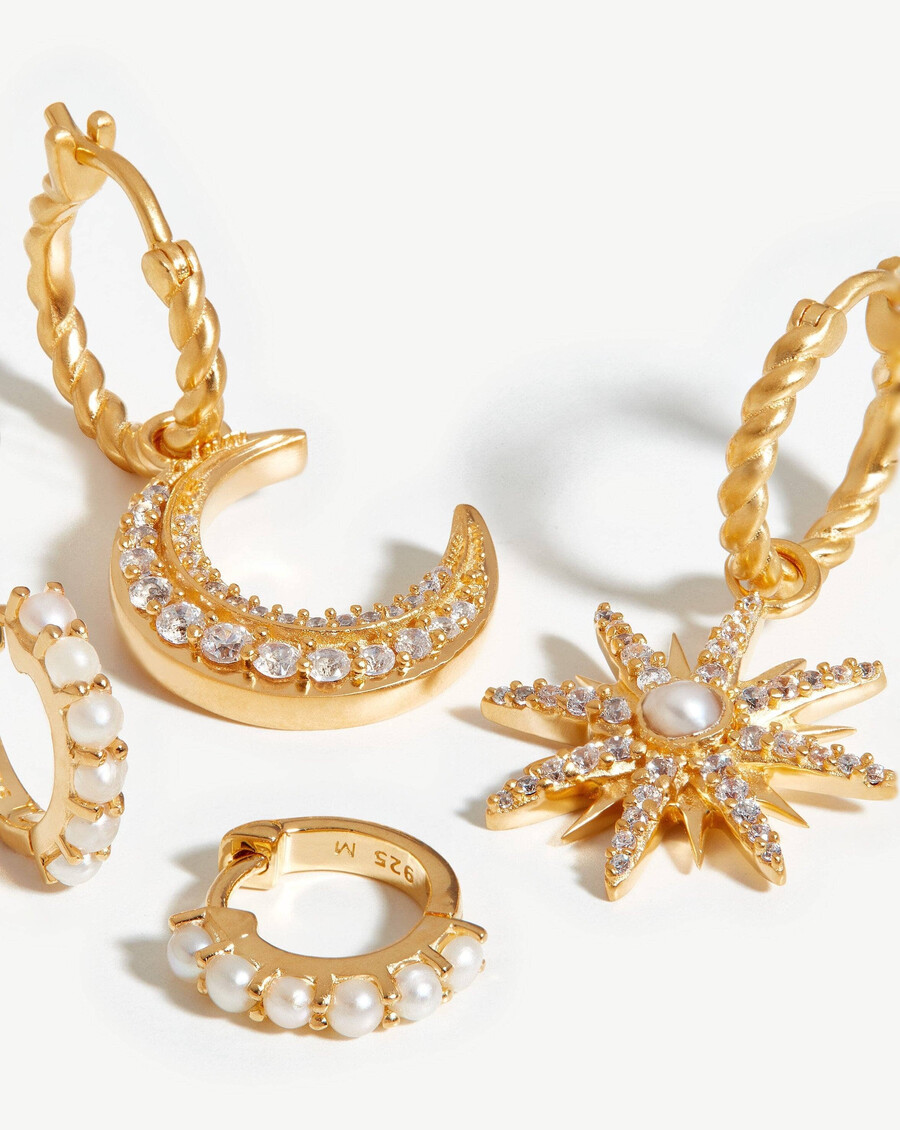 harris reed moonlight pearl earring set